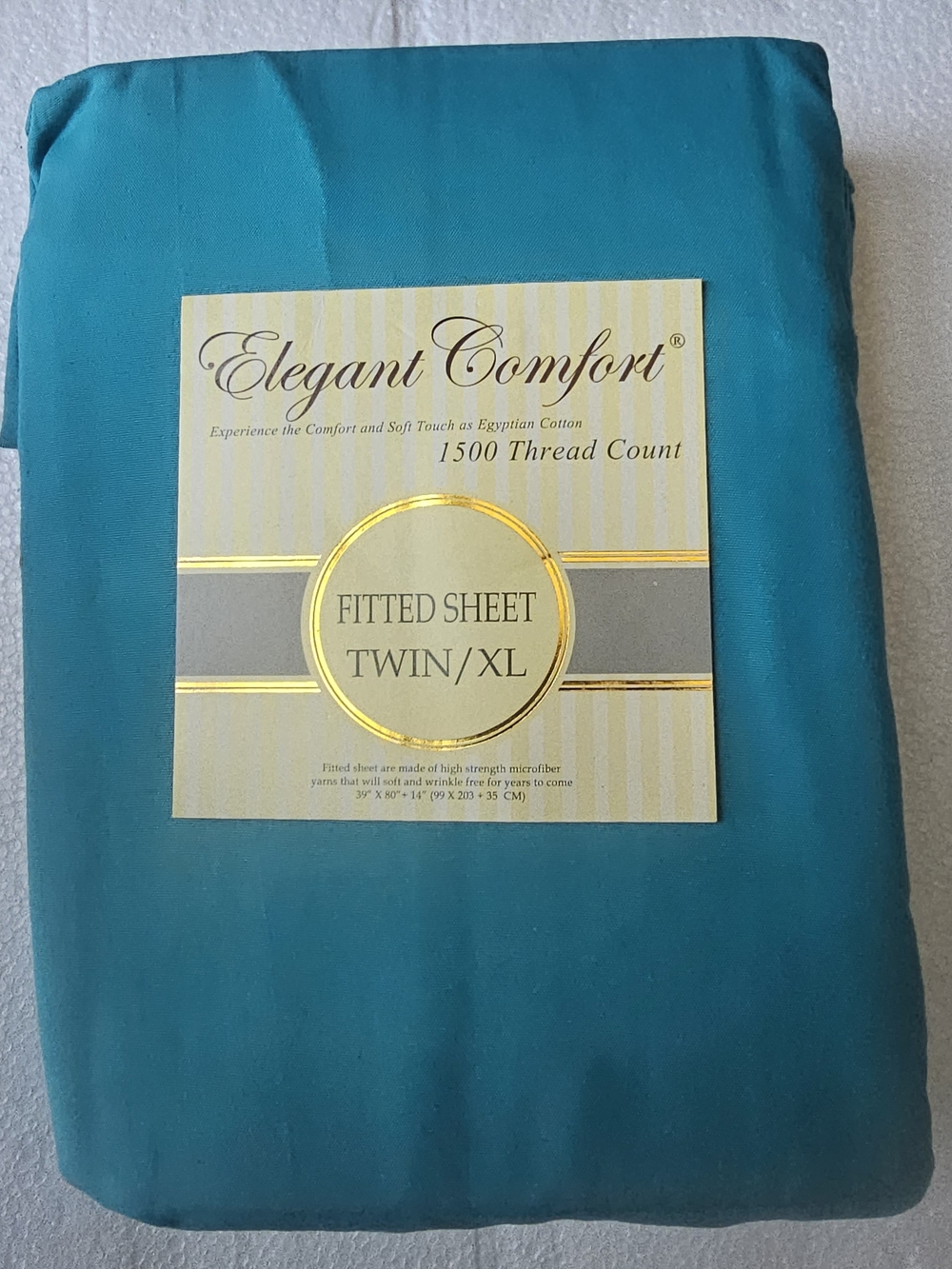 Teal Fitted Sheet Twin/XL - 1500 Thread Count